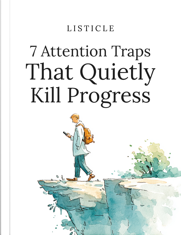 7 Attention Traps That Quietly Kill Progress cover