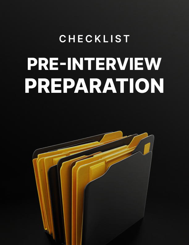 Pre-Interview Preparation cover